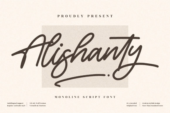 Alishanty: A Playful Script Font for Creative Branding