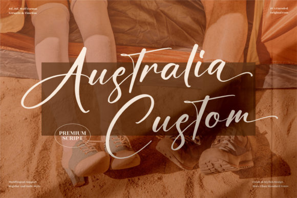 Australia Custom: A Playful Script Font for Editorial Design