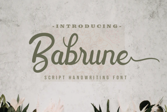 Babrune Font: A Romantic Script for Brand Identity