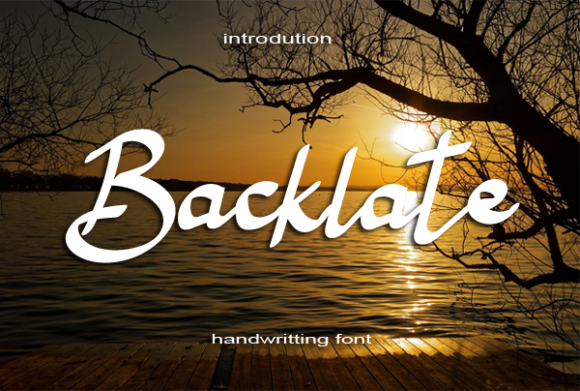 Backlate Font: A Chic Script for Makers