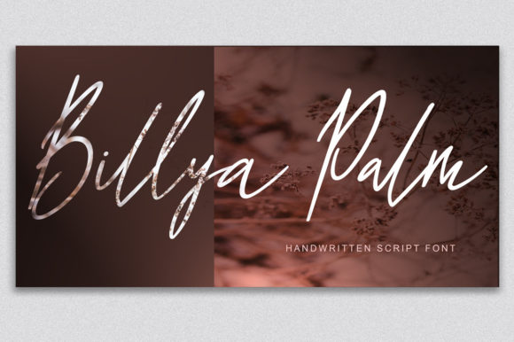 Billya Palm: A Playful Script Font for Editorial Design