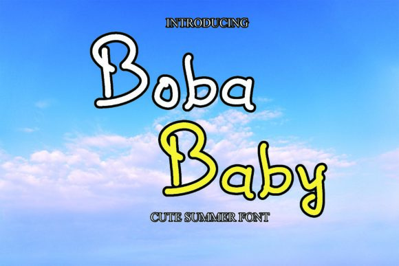 Boba Baby: A Playful Script Font for Editorial Charm