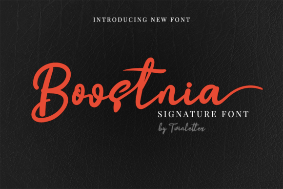 Boostnia: A Refined Script Font for Modern Web Design
