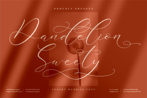 Dandelion Sweety: A Script Font for Clear Campaigns