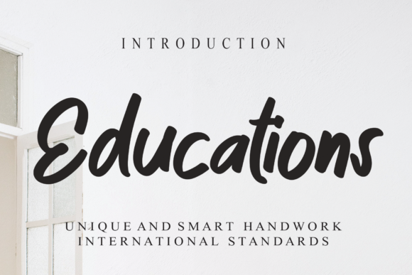Educations Font: A Whimsical Script for Web Design