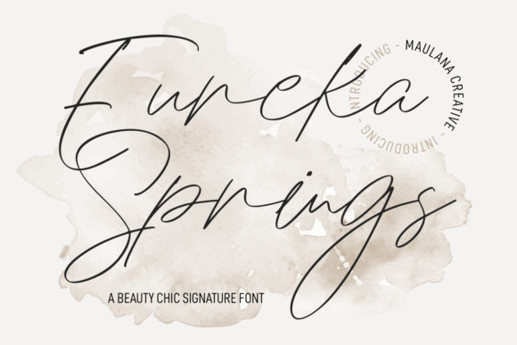 Eureka Spring: A Playful Script Font for Makers