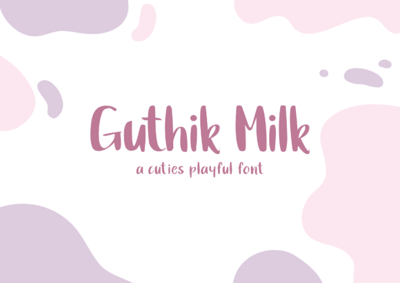 Guthik Milk: A Refined Script Font for Web Design