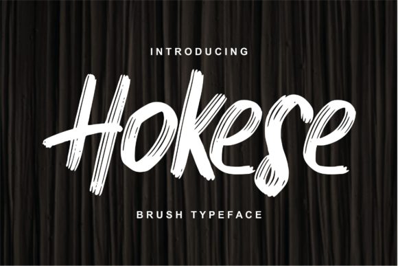 Hokese Brush Font for Crafters