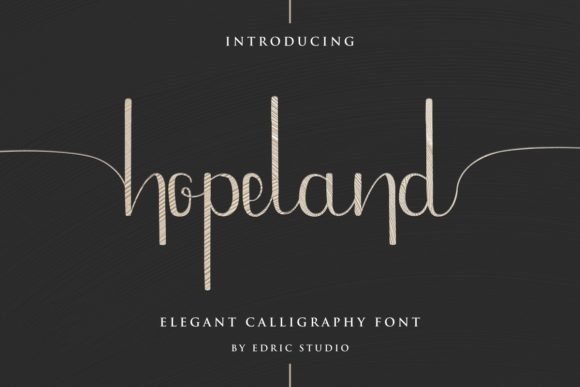 HopeLand Typeface Review for Elegant Branding