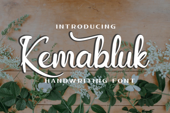 Kemabluk Script Font for Handmade Brands