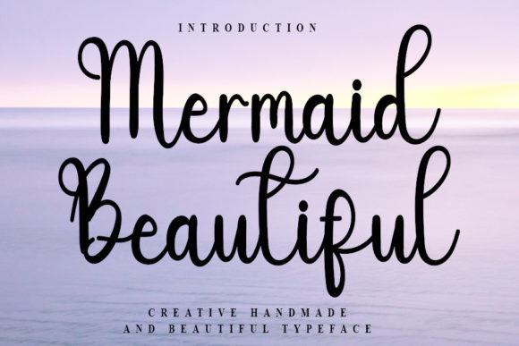 Mermaid Beautiful: A Whimsical Script Font for Makers