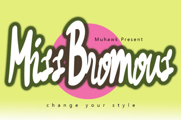 Miss Bromous: A Whimsical Script Font for Brands