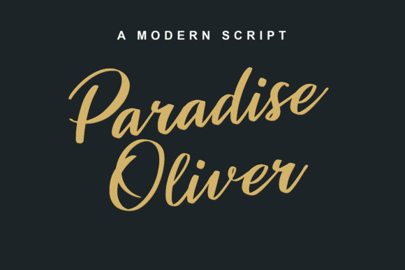 Paradise Oliver: A Script Font for Memorable Brands