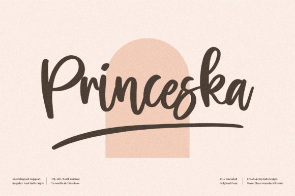 Princeska: A Whimsical Script Font for Makers