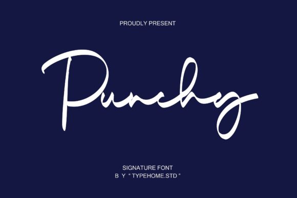 Punchy: A Script Font for Modern Editorial Design