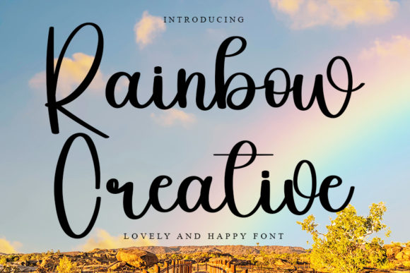 Rainbow Creative: A Playful Script Font for Branding