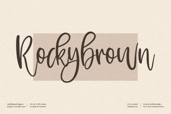 Rockybrown: The Script Font That Elevates Campaign Visuals