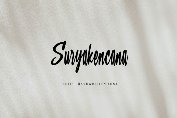 Suryakencana: A Script Font for Clear Campaigns