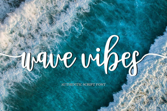 Wave Vibes: A Delicate Script Font for Crafters