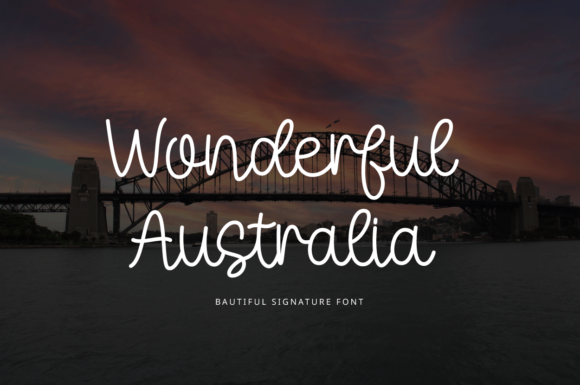 Wonderful Australia: A Whimsical Script Font for Crafters